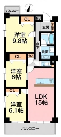 間取図 シーアイマンション京命 間取り