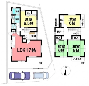間取図 中古一戸建 天白区平針南3丁目 間取り