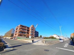 現地と前面道路 前面道路含む現地写真
