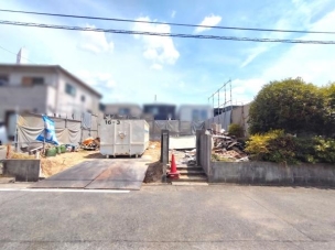 現地と前面道路 新築分譲住宅 名東区神里1期 1号棟 外観